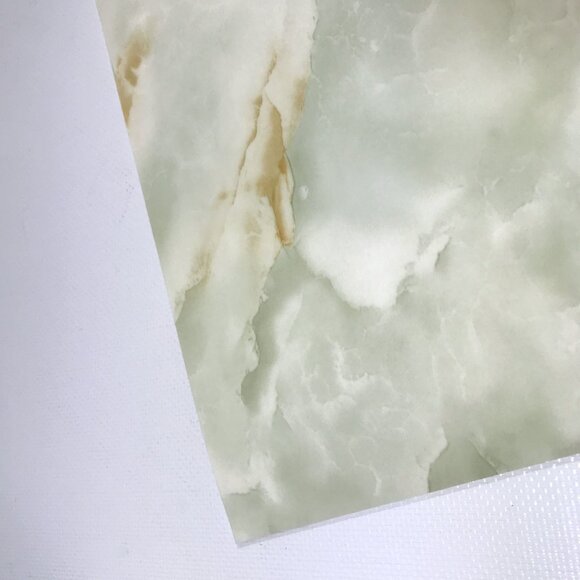 Peel and Stick Wall Tile Marbled Green - Picture 3 of 8